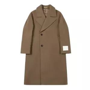 [롯데백화점]본 남성 F/W 캐시미어 헝가리구스 플랫 더블코트 베이지 BN3WHA584BE