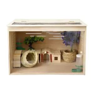 강아지와 고양이를 위한 애완동물 방음부스 케이지 애견호텔 하우스 60CM