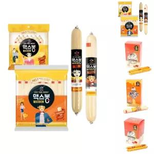 CJ제일제당 맥스봉 오리지널 치즈 소시지 x 2개/아이간식/간식소시지/단백질/소세지/캠핑간식/간편소시지