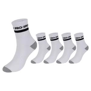 프로스펙스 스트라이프로고 중목 화이트 L 5팩 PRDSLMDL-WH5
