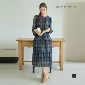[미니마리] 체크티어드롱원피스 (MMA3OP04)