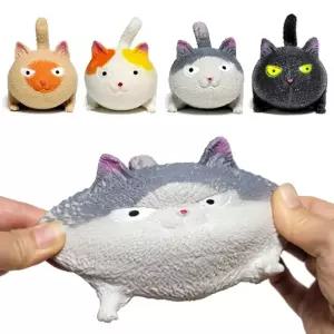 모찌캣 6개/말랑이/인형/쫀득/말랑말랑/촉감/모찌/일본/장난감/소근육/놀이/손장난감/말랑볼/세트/말랑한