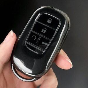 혼다 시빅 11세대 VE 1 어코드 베젤 파일럿 프리드 CRV 시티 재즈 크라이더 HRV 핏 제이드 스피어어리 TPU 차량 키 커버 케이스 리모컨 포함 DS-O8 DS-JG