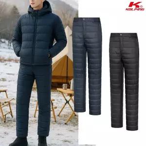 [콜핑] 남성 겨울 웰론 퀄팅 패딩 등산 바지 KSC957TP9M