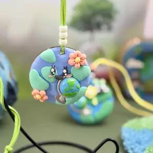 늘봄학교 지구환경 창의수업 클레이점토 지구 목걸이 만들기 돌봄교실 미술활동 창작 초등