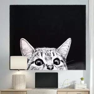 [보리보리/오너클랜]대형 패브릭 포스터 빼꼼 고양이 M