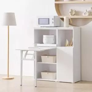 보루네오 마르체 리올 접이식 식탁 렌지대+수납장 세트 BAF108C (착불)