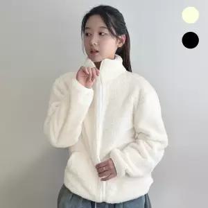 멋지군 오버핏 남녀공용 양털 플리스 후리스 하이넥 집업 자켓 겨울 간절기 아우터