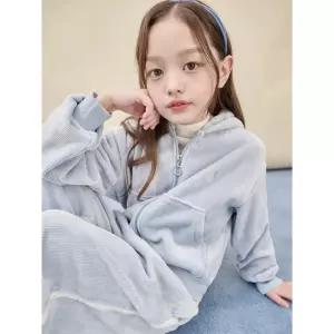 [BEANPOLE KIDS] [25FW 시즌오프 30%] 여아 골벨로아 집업&와이드 팬츠 상하 세트  스카이 블루 (BI5941G04Q)