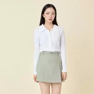 [롯데백화점]라인에디션 카라넥 링클 블라우스(NWBLPC03)