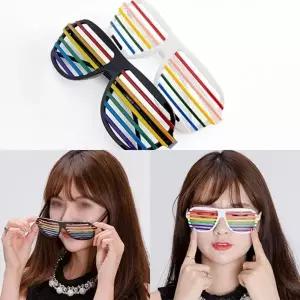 생일파티장식 셔터쉐이드 무지개안경 소품 파티용품