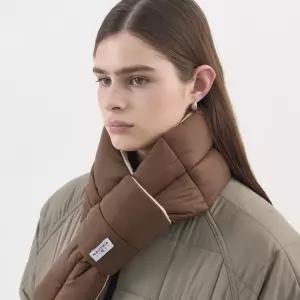 [25신상] 노티카 컴포터블 투톤 패딩 머플러