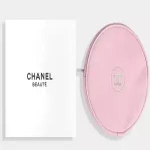 샤넬 뷰티 핑크 원형 파우치/샤넬 뷰티 쇼핑백 포장