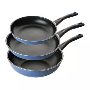 도루코 퓨어 라이트 애쉬블루 인덕션 IH 프라이팬/궁중팬 3종세트 프라이팬 20cm+28cm+궁중팬 28cm