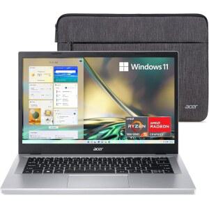 Acer Aspire 3 A314-23P-R3QA 슬림 노트북 | 14.0인치 풀 HD IPS 디스플레이 | AMD Ryzen 5 7520U 쿼드코어 프로세서 | AMD Radeon 그래픽 | 8GB LPDDR5 | 512GB NVMe SSD | Wi-Fi 6 | Windows 11 홈, 실버