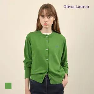 [올리비아로렌] 이중넥 배색 가디건_VOBBC4W9134