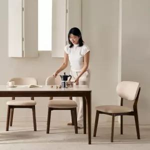 [삼익가구]시에나 포세린 통세라믹 4/6인용 원목 식탁 테이블(1400/1600/1800)