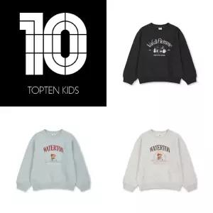 [롯데백화점]탑텐키즈 MKF4TR2001 여아) 플리스 그래픽 스웨트셔츠