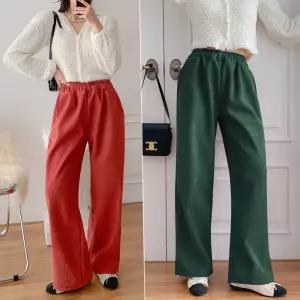 [남녀공용] 로제 양털 코듀로이 팬츠 6color/ 융기모 겨울 밴딩바지 트레이닝 남성 여성 빅사이즈 3단 제작
