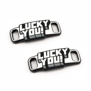 폴리메쉬 Lucky for You 신발끈 버클 금속 에나멜 페인트 AF1 신발 끈 액세서리 레이스 락 DIY 스니커즈 키트