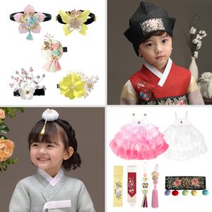 더예한복 아동 한복 머리띠 도령모 댕기 소품 모음