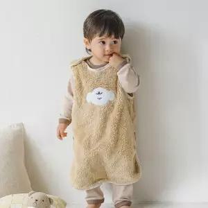 [루나스토리]아기 유아 극세사 수면조끼 M 잠옷 실내조끼 2종