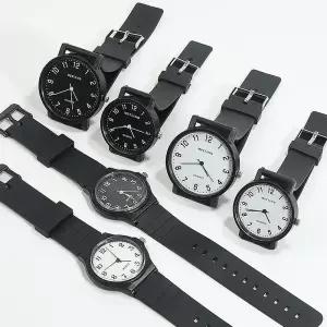 현앤미 큰숫자 아날로그 손목시계 학생 군인 수험생 시험 선물 무소음 수능시계