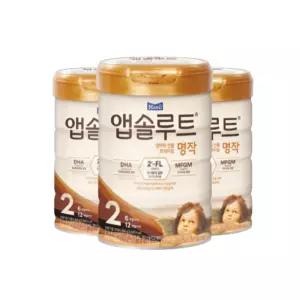 앱솔루트 명작 2FL 분유 2단계(6~12개월)800g x 3캔