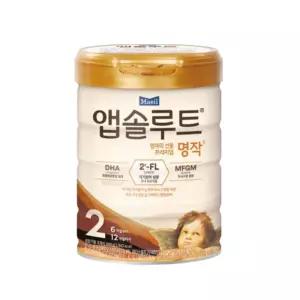 앱솔루트 명작 2FL 분유 2단계(6~12개월)800g x 1캔