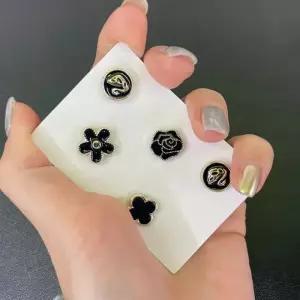 매너 단추 믹스 5종 블랙 자석 세트 브로치