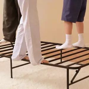 (프레임)라이프먼트 베이직 10초 설치 초간단 접이식 매트리스 깔판 침대 철제 프레임 받침대 단품(15cm/30cm)
