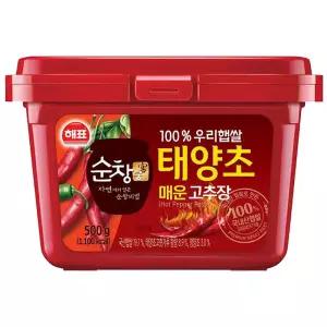 사조 해표 순창궁 우리햅쌀 태양초 매운 고추장 500g x 1개 / 장류