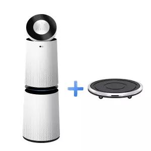 AS285DWWDM o클릭o LG전자 퓨리케어 공기청정기 플러스 크리미스노우 LG무빙휠 세트