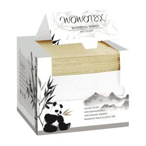 WOWOTEX 대나무 레이온 일회용 페이스 타월 생 성 대형 드라이 물티슈 120 카운트 2 박스 민감성 메이크업 페이셜 클렌징 간호용 부드럽고