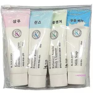 샴푸 간편 4종세트 린스 우유비누 여행용 바디클렌져ghi342