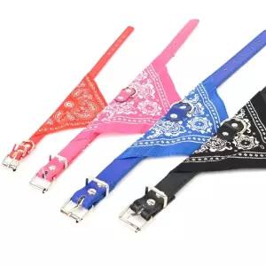 애완동물 목도리 스카프 체크 패턴 강아지 고양이 패션 액세서리