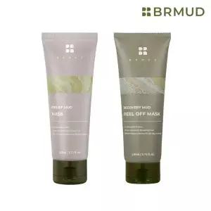 [15%+카드12%] 비알머드 머드 마스크 & 필오프 마스크 2종 세트