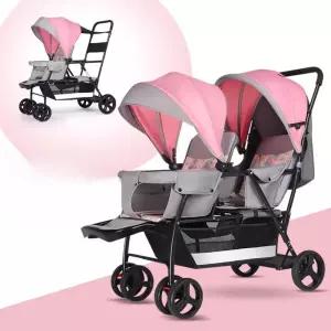 트윈 쌍둥이 유모차 유모카 연년생 앞뒤 더블 2인용