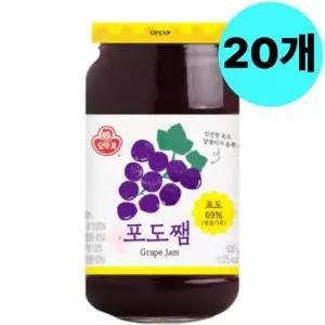 오뚜기 포도쨈 과일잼 500g X 20개 카페 업소용 대량