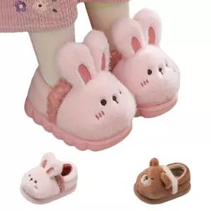 키즈트리 유아 아동 키즈 주니어 여아 남아 초등 털신 토끼 곰돌이 실내화 DZ-481