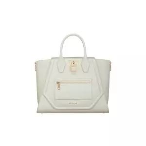 [에스티듀퐁](강남점)리비에라 미디움 토트백 화이트/골드 N1RV262WH2