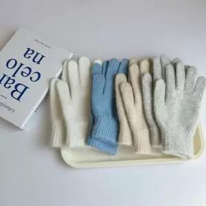 손가락 겨울 컬러 눈썰매장 캐시미어 스키장 장갑 용
