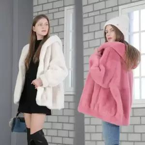 09퍼펙트후드FAUX FUR 밍크오버핏자켓
