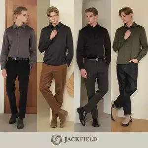 [초특가] 잭필드 이지 오픈 기모 셔츠 4종, 남성