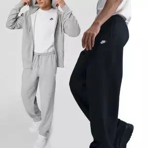 [나이키]기모 클럽 남성 오픈 햄 플리스 팬츠 바지 FN3730-010 블랙/ FN3730-063 그레이