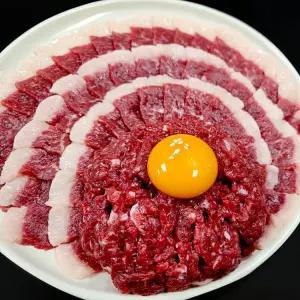 1++한우 차돌사시미+육회 500g