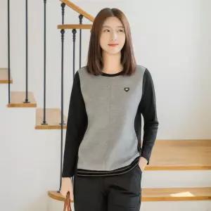 엄마옷 마담4060 스티치배색장식티셔츠 여성 데일리 -ZTE2511023-