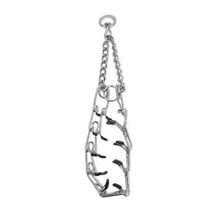 고품질 반려견 훈련용 핀치칼라 L 대형 교육용목줄 체인목줄 프롱칼라 초크체인 트레이닝 WFGX5GZ