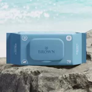 [브라운] 물티슈 클래식 블루 제주에디션 고평량 캡형 70매 20팩