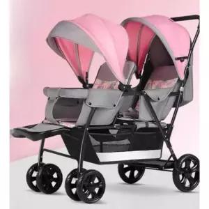 쌍둥이 유모차 2인용 더블 앞뒤 연년생 유모카 트윈